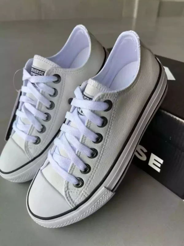 Tênis All Star Branco Lona Sola Baixa - Imagem 2