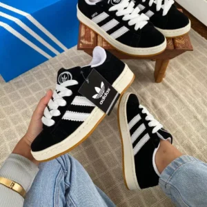 Adidas Campus Preto Unissex Camurça Clássico