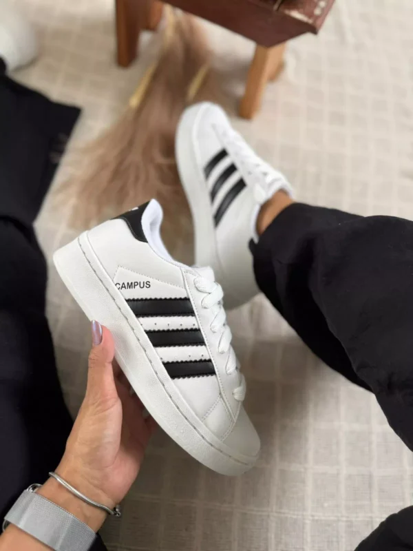 Tênis Adidas Campus Unissex Sintético Branco - Imagem 2