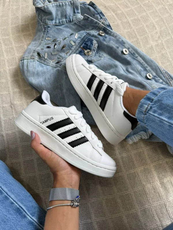 Tênis Adidas Campus Unissex Sintético Branco