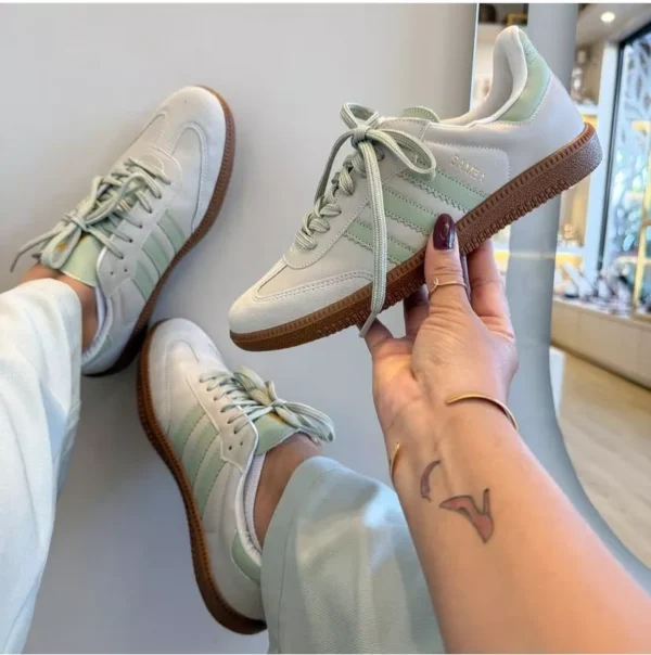 Tênis Adidas Samba Feminino Verde menta - Imagem 2