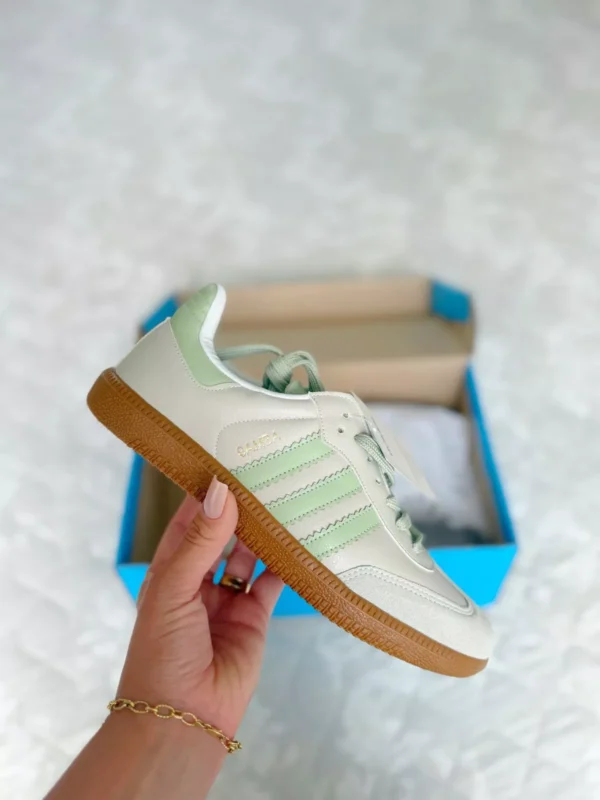 Tênis Adidas Samba Feminino Verde menta - Imagem 3