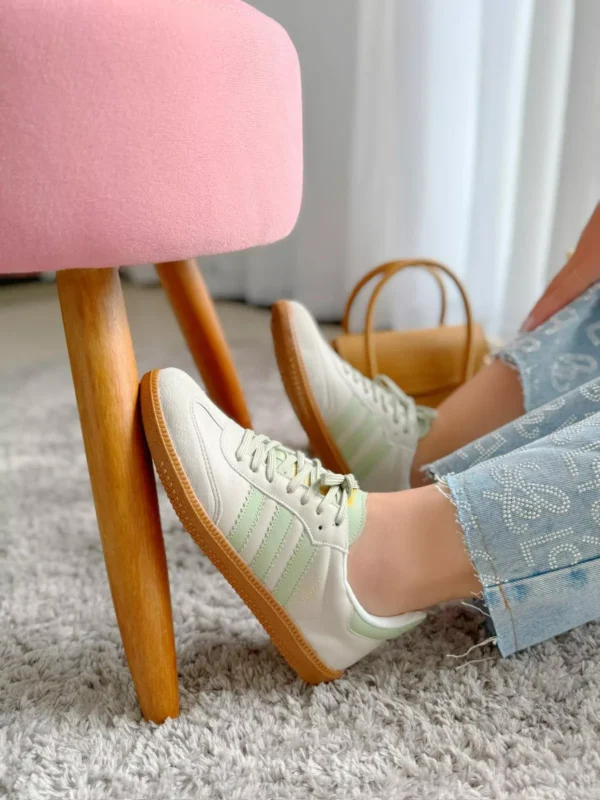 Tênis Adidas Samba Feminino Verde menta - Imagem 5