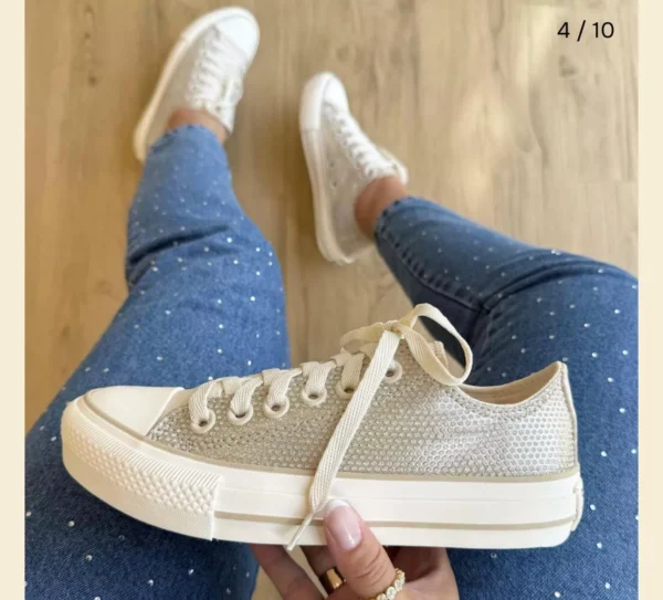 Tênis All Star Glow Feminino Ouro Light