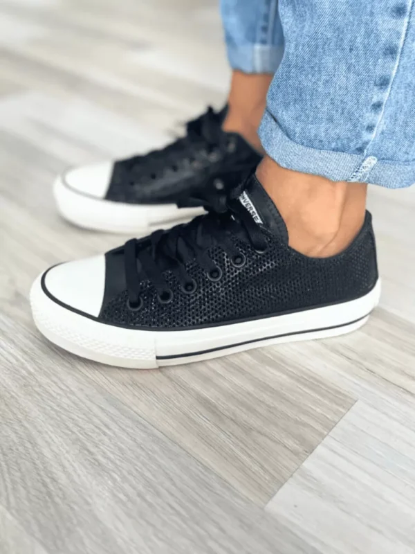 Tênis All Star Glow Feminino Preto - Imagem 4