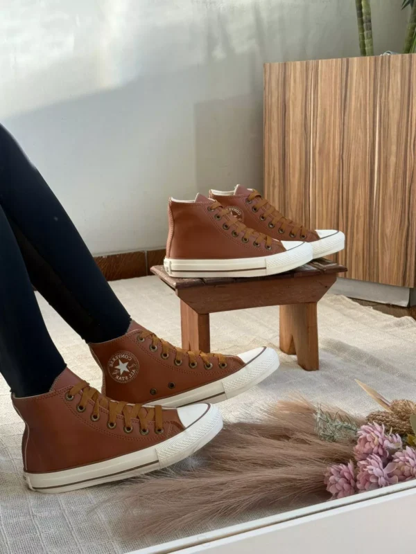 Tênis Cano Alto All star Tradicional Caramelo - Imagem 2