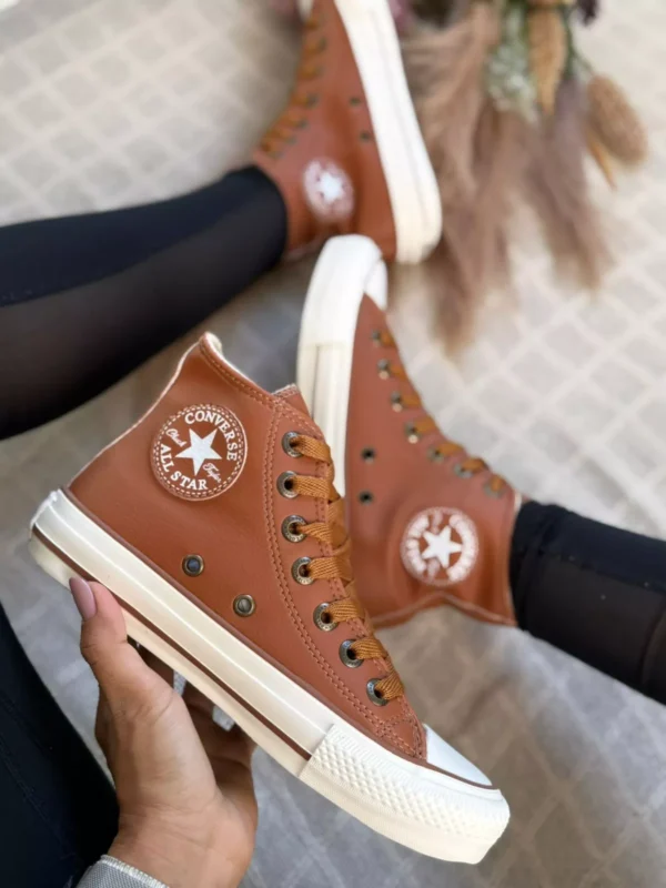 Tênis Cano Alto All star Tradicional Caramelo - Imagem 3