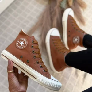 Tênis Cano Alto All star Tradicional Caramelo