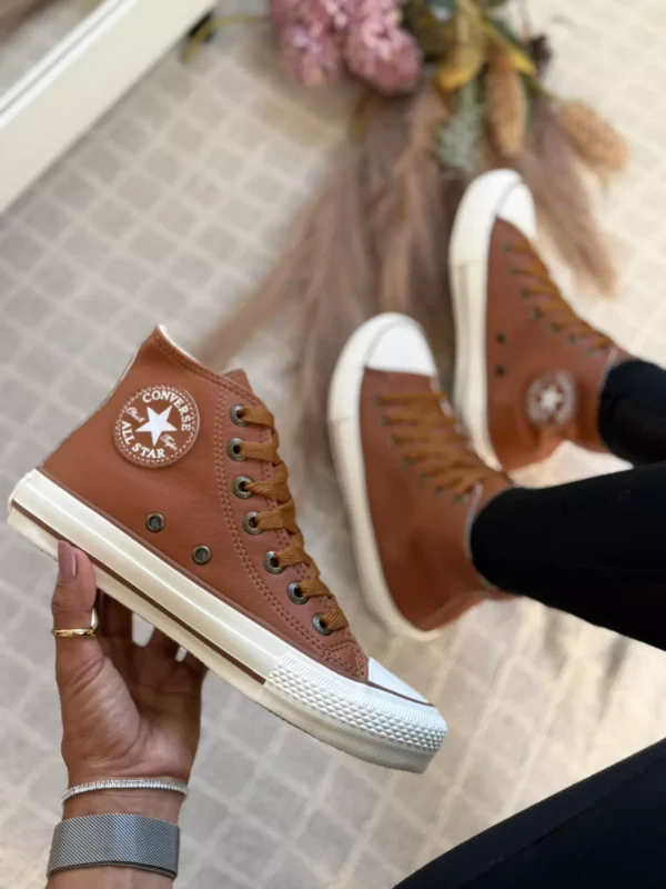 Tênis Cano Alto All star Tradicional Caramelo