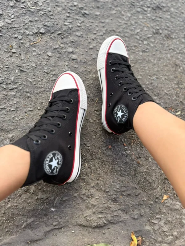 Tênis Cano alto All Star Tradicional Preto Lona - Imagem 5