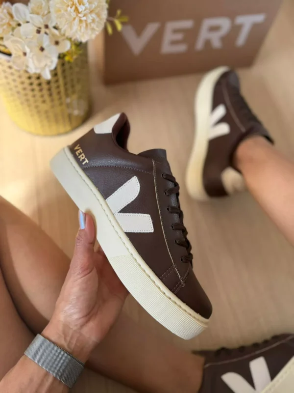 Tênis Feminino Vert Luxuoso Tendência Clássico Versátil