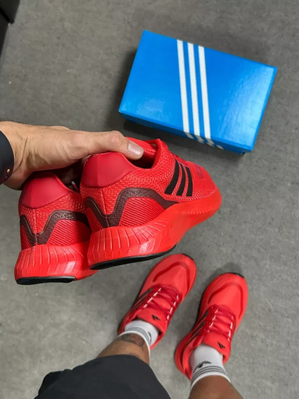 Tênis Masculino Adidas Run Falcon 5 Vermelho - Imagem 5