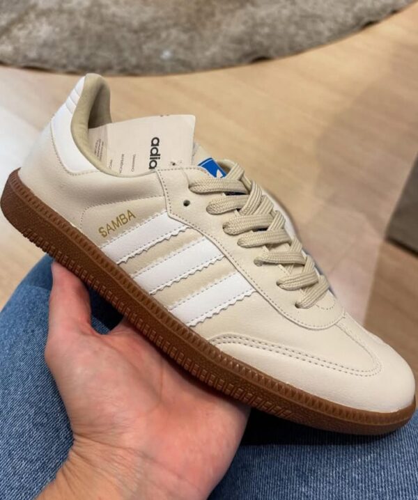 Tênis Feminino Adidas Samba Casual Bege